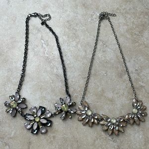 Lot of 2 Statement necklaces